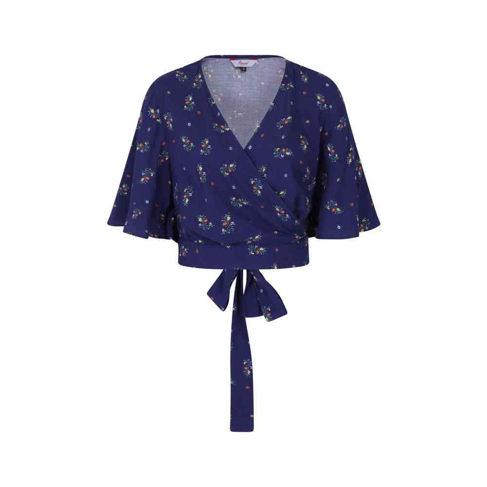 Dancing Days - SPRING SPRIG WRAP BLOUSE Chemisier - Bleu